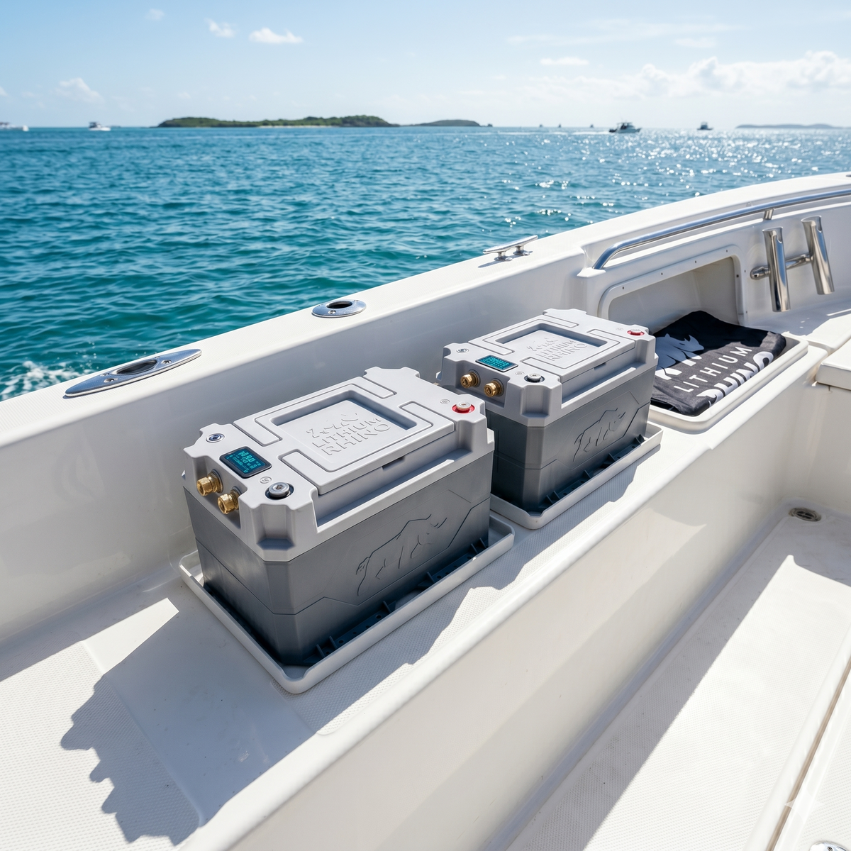 Lithium Rhino marine battery features