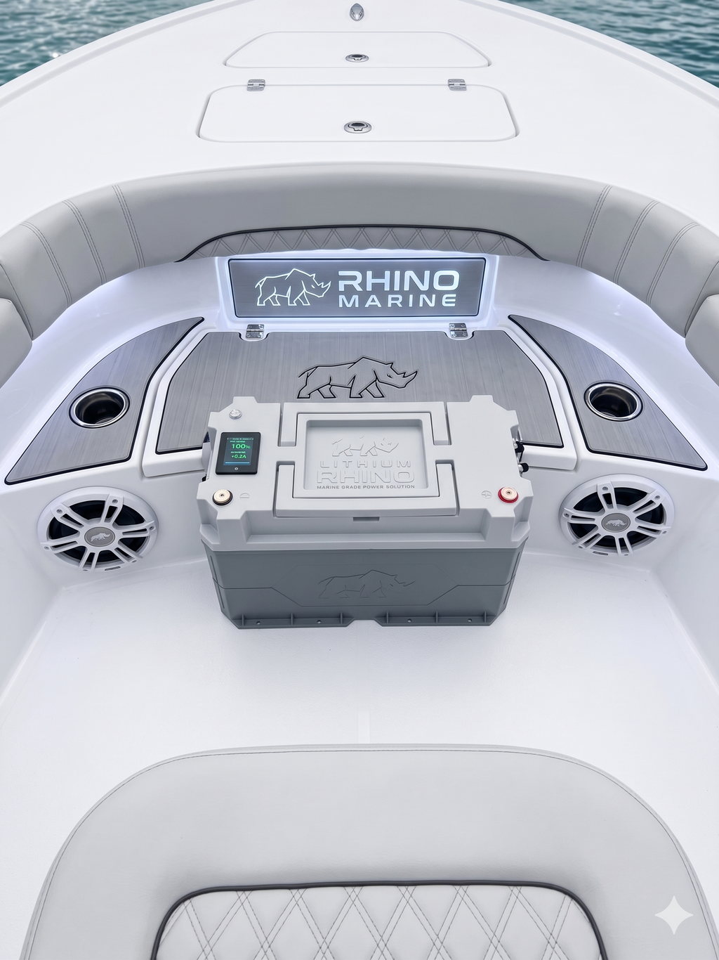 Lithium Rhino marine battery IP67 weatherproof rating