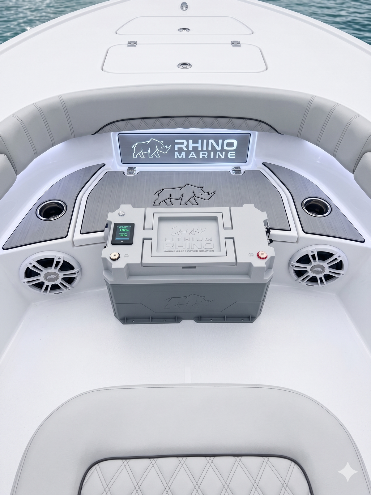 Lithium Rhino marine battery IP67 weatherproof rating