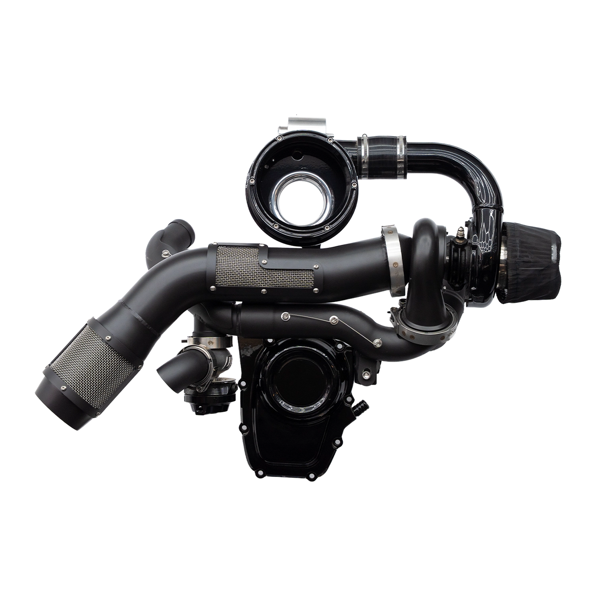 Trask Softail Assault turbo black