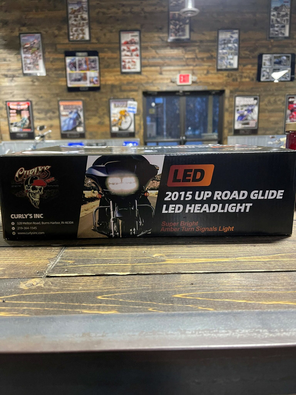 Curlys Inc - Shark Tooth 2015-UP Road Glide LED Headlight