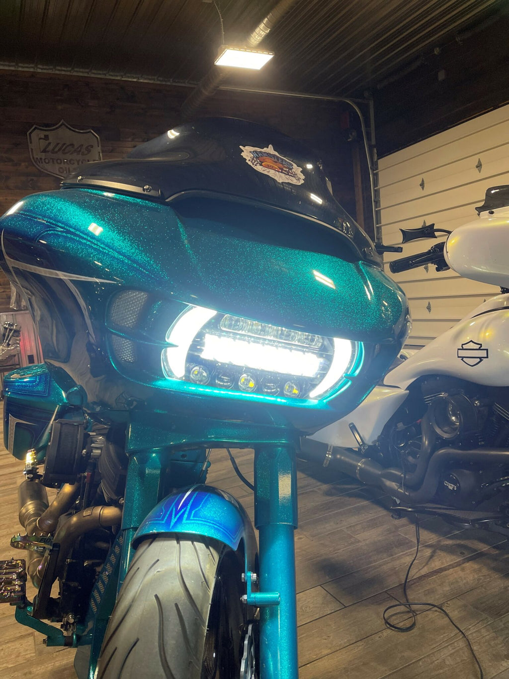 Curlys Inc - Shark Tooth 2015-UP Road Glide LED Headlight