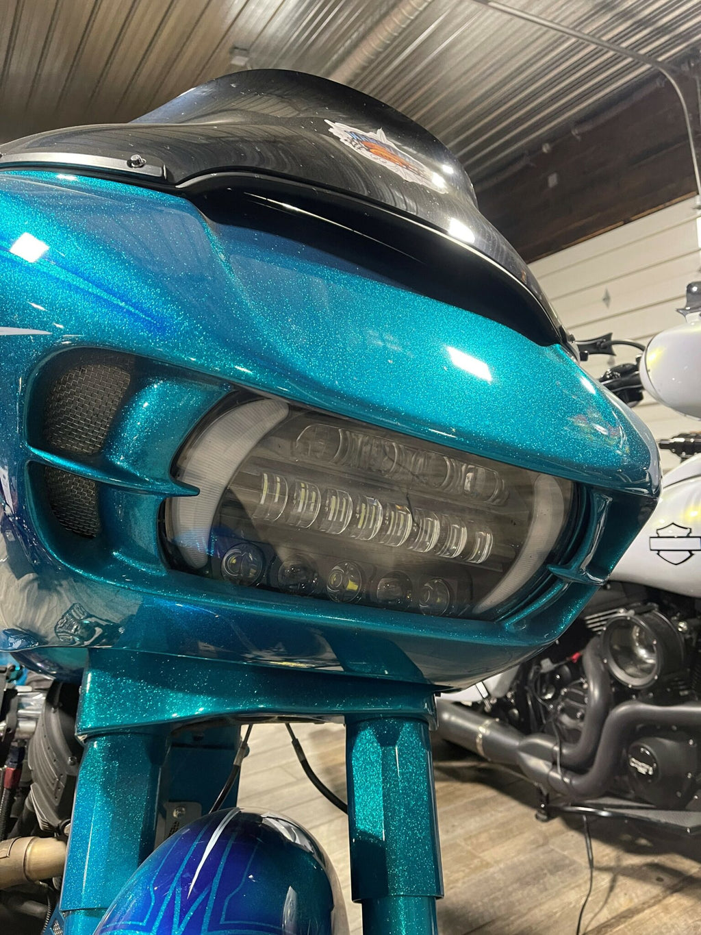 Curlys Inc - Shark Tooth 2015-UP Road Glide LED Headlight