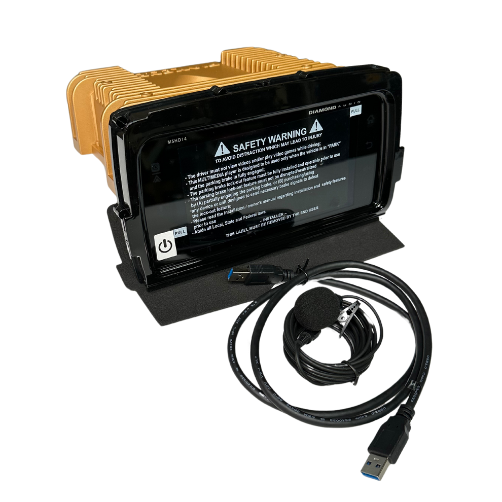 DIAMOND AUDIO - Radio - MSHD14 7" PLUG & PLAY HEAD UNIT | 2014 - 2022 HARLEY-DAVIDSON TOURING