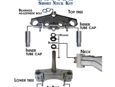 AMERICAN SUSPENSION -Weld In Slip Fit Rake Kit - 1990-2023