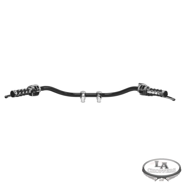 LA choppers - 1 1/4" DIAMETER HEFTY BEACH BAR BLACK FOR HD