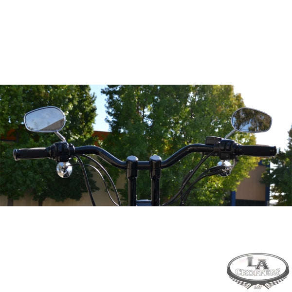 LA choppers - 1 1/4" DIAMETER HEFTY SUPER BAR BLACK UNIVERSAL
