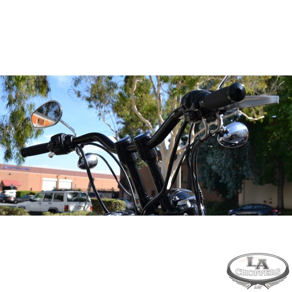 LA choppers - 1 1/4" DIAMETER HEFTY SUPER BAR BLACK UNIVERSAL