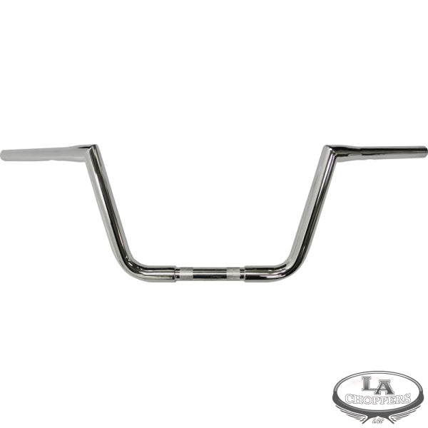 LA choppers - HANDLEBAR TWINPEAK / 8" HIGH, 7.5" PULLBACK, 36" WIDE / NATURAL-CHROME