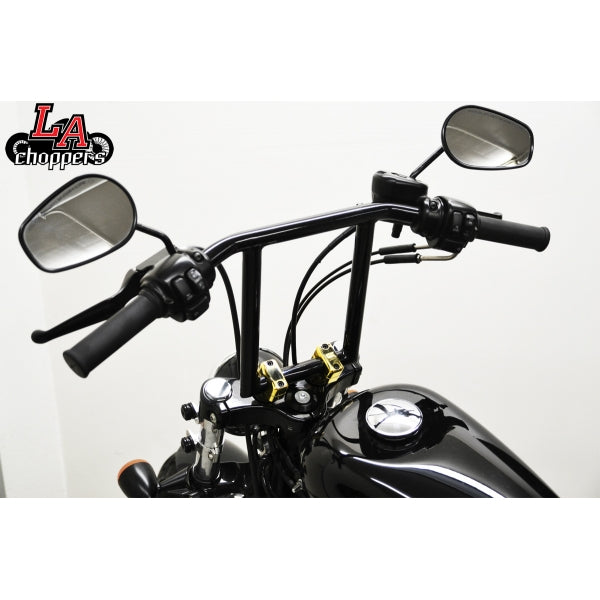 LA choppers - 1" WINDOW APES 10" RISE BLACK UNIVERSAL