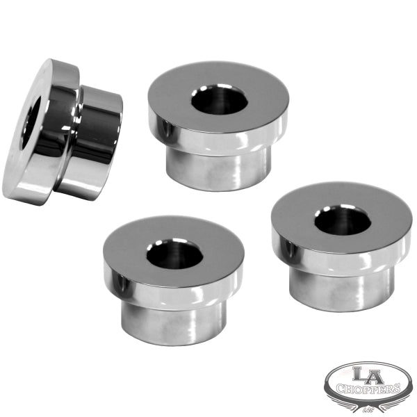 LA choppers - 5 DEGREE-TRIPLE TREE RISER ANGLE ADAPTERS CHROME HD