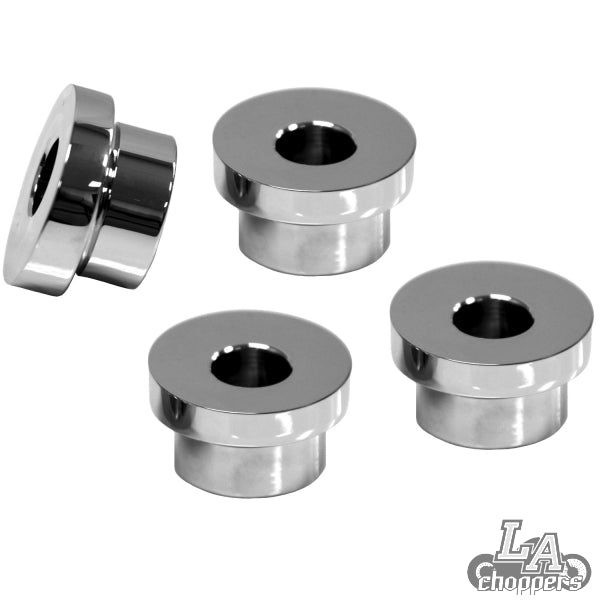 LA choppers - TEN DEGREE TRIPLE TREE RISER ANGLE ADAPTERS CHROME HD