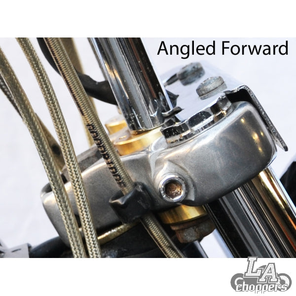 LA choppers - TEN DEGREE TRIPLE TREE RISER ANGLE ADAPTERS CHROME HD