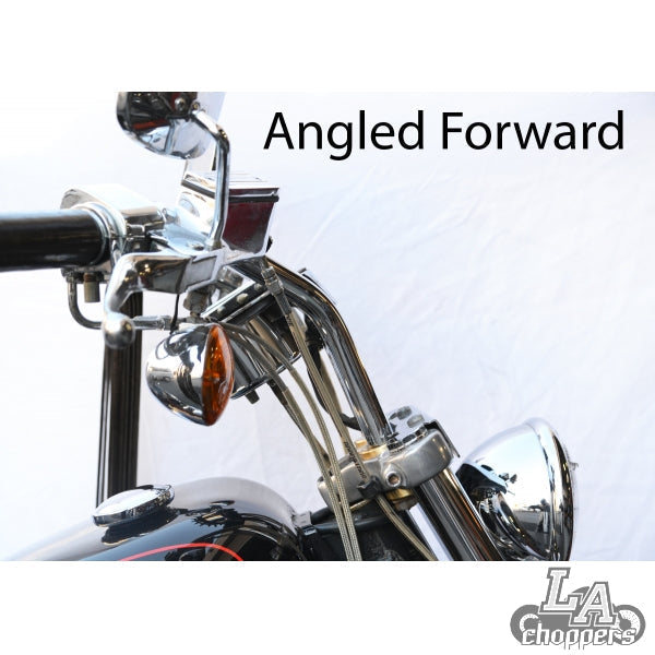 LA choppers - TEN DEGREE TRIPLE TREE RISER ANGLE ADAPTERS CHROME HD