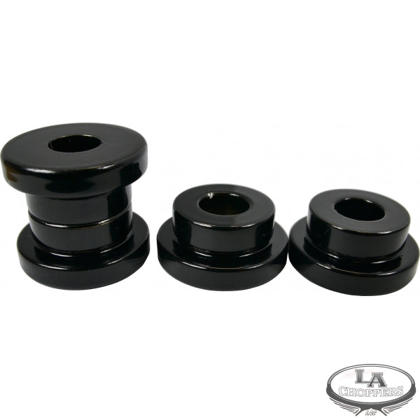LA choppers - SOLID RISER BUSHINGS BLACK HD