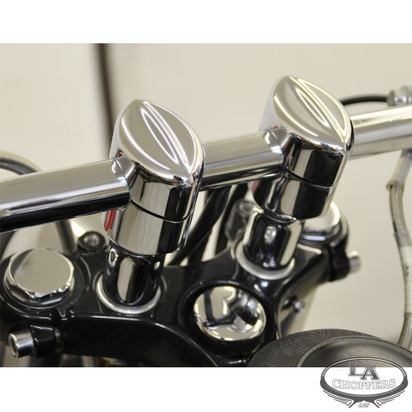 LA choppers - MOHAWK RISERS FOR 1" HANDLEBARS 3" RISE CHROME UNIVERSAL