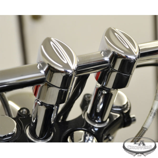 LA choppers - MOHAWK RISERS FOR 1" HANDLEBARS 4" RISE CHROME UNIVERSAL