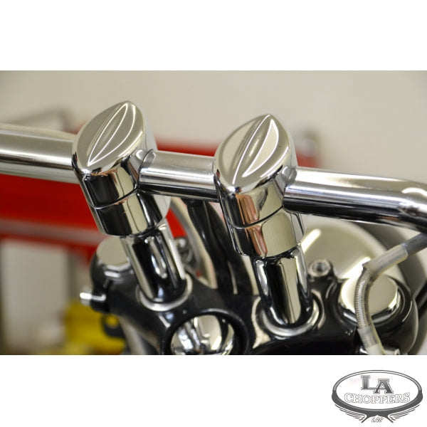 LA choppers - MOHAWK RISERS FOR 1" HANDLEBARS 4" RISE CHROME UNIVERSAL