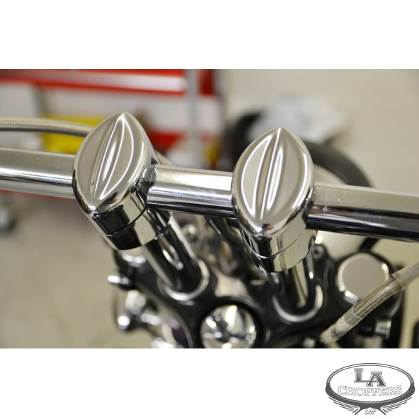 LA choppers - MOHAWK RISERS FOR 1" HANDLEBARS 6" RISE CHROME UNIVERSAL