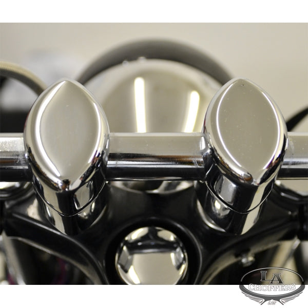 LA choppers - RISERS SMOOTH FOR 1" HANDLEBARS 1.5" RISE CHROME UNIVERSAL