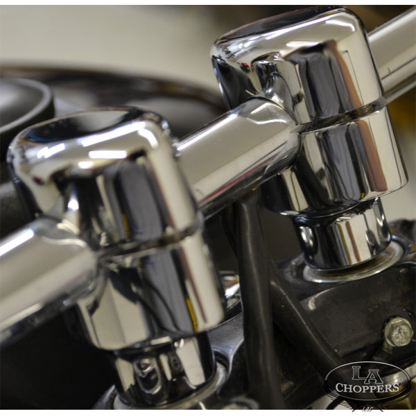 LA choppers - RISERS SMOOTH FOR 1" HANDLEBARS 1.5" RISE CHROME UNIVERSAL