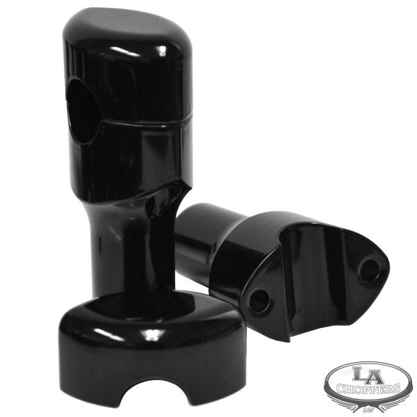 LA choppers - RISERS SMOOTHR FOR 1" HANDLEBARS 3" RISE BLACK UNIVERSAL