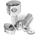 LA choppers - RISERS SMOOTH FOR 1" HANDLEBARS 3" RISE CHROME UNIVERSAL