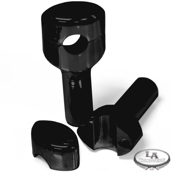 LA choppers - RISERS SMOOTHR FOR 1" HANDLEBARS 4" RISE BLACK UNIVERSAL