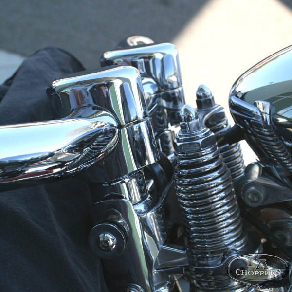 LA choppers - SPRINGER RISER KITS FOR 1.25" HANDLEBARS CHROME HD