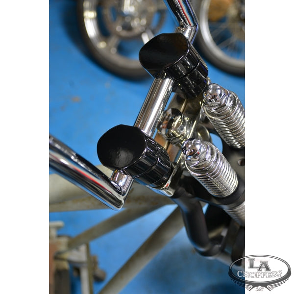 LA choppers - 1" PAUGHCO AND DANN SPRINGER RISERS BLACK UNIVERSAL