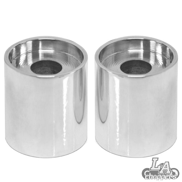 LA choppers - 2" TALL RISER EXTENSIONS FOR 1" BARS CHROME UNIVERSAL