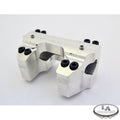 LA choppers - RISER CLAMP SET FOR 1" HANDLEBARS RAW FINISH HD