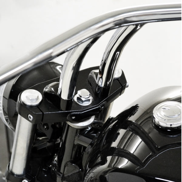 LA choppers - 1" PULLBACK RISER EXTENSIONS - BLACK