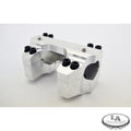 LA choppers - RISER CLAMP SET FOR 1.25" HANDLEBARS RAW FINISH HD