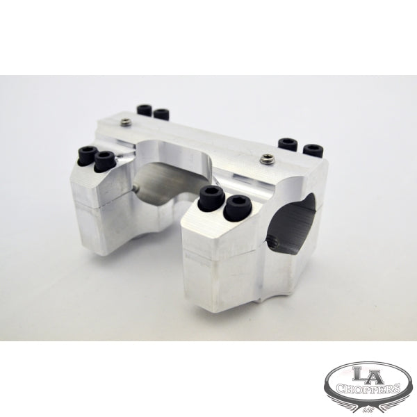 LA choppers - RISER CLAMP SET FOR 1.25" HANDLEBARS RAW FINISH HD