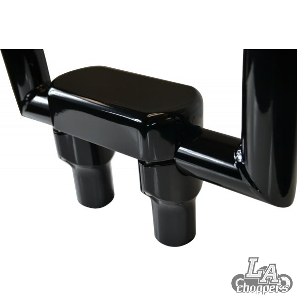 LA choppers - THREE PIECE RISER KIT 1" MOUNT 3" RISE BLACK HD
