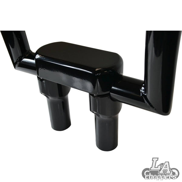 LA choppers - THREE PIECE RISER KIT 1" MOUNT 4" RISE BLACK HD