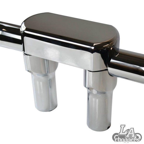 LA choppers - THREE PIECE RISER KIT 1" MOUNT 4" RISE CHROME HD
