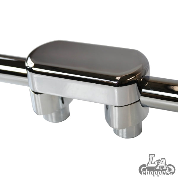 LA choppers - THREE PIECE RISER KIT 1.25" MOUNT 1.5" RISE CHROME HD