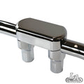LA choppers - THREE PIECE RISER KIT 1.25" MOUNT 3" RISE CHROME HD