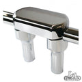 LA choppers - THREE PIECE RISER KIT 1.25" MOUNT 4" RISE CHROME HD