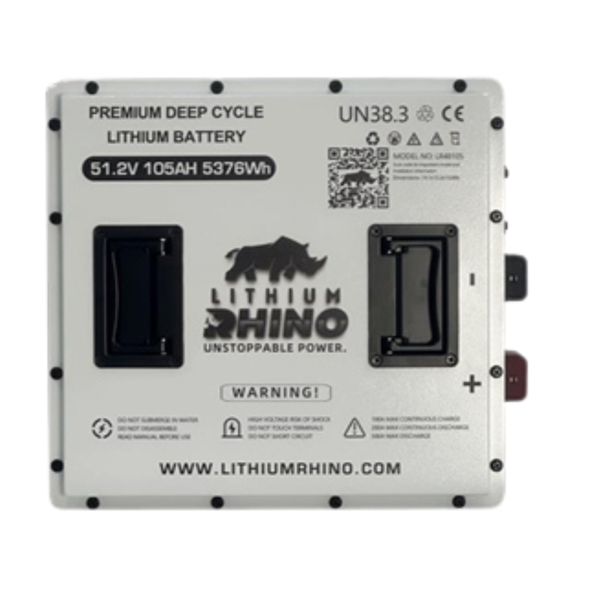 48V 105Ah CUBE golf cart lithium battery, top view