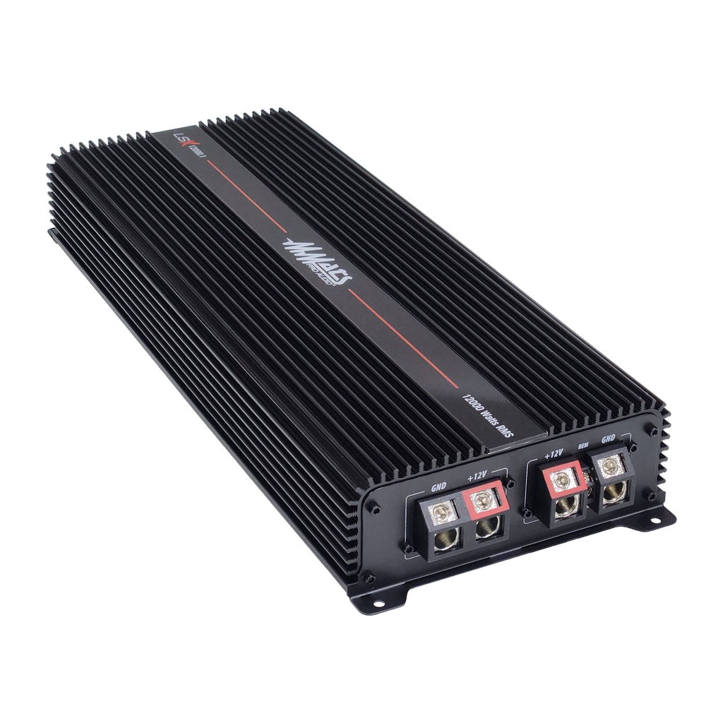 MMATS LSX12000.1D amplifier top view