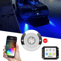 
              2pc 48W RGB LED Underwater Light Kit with 300w Booster
            
