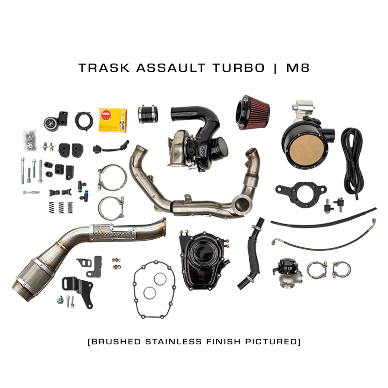 Trask Assault turbo kit brushed stainless