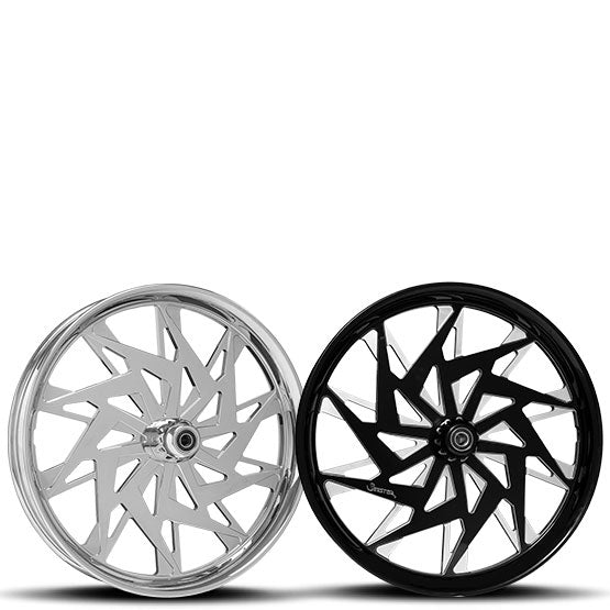MAYHEM custom motorcycle wheel by Sinister Wheels