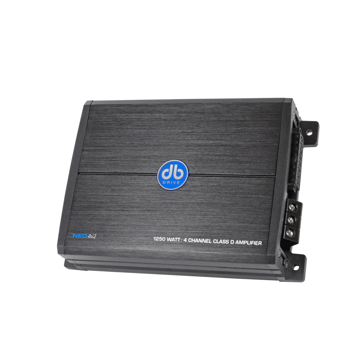 DB Drive NEO4V2 4-channel amplifier front angle