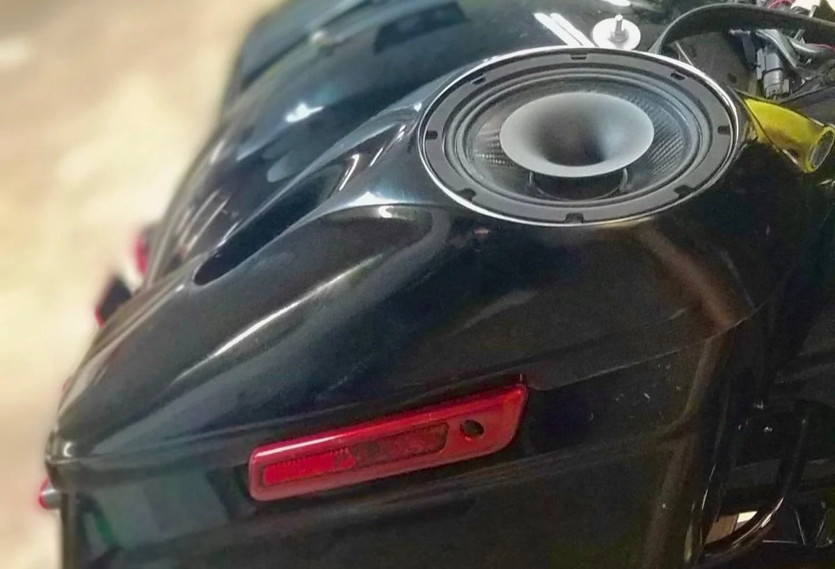 Voodoo Bikeworks - Speaker Lids - 2014+ 8" Lids with Tweeter