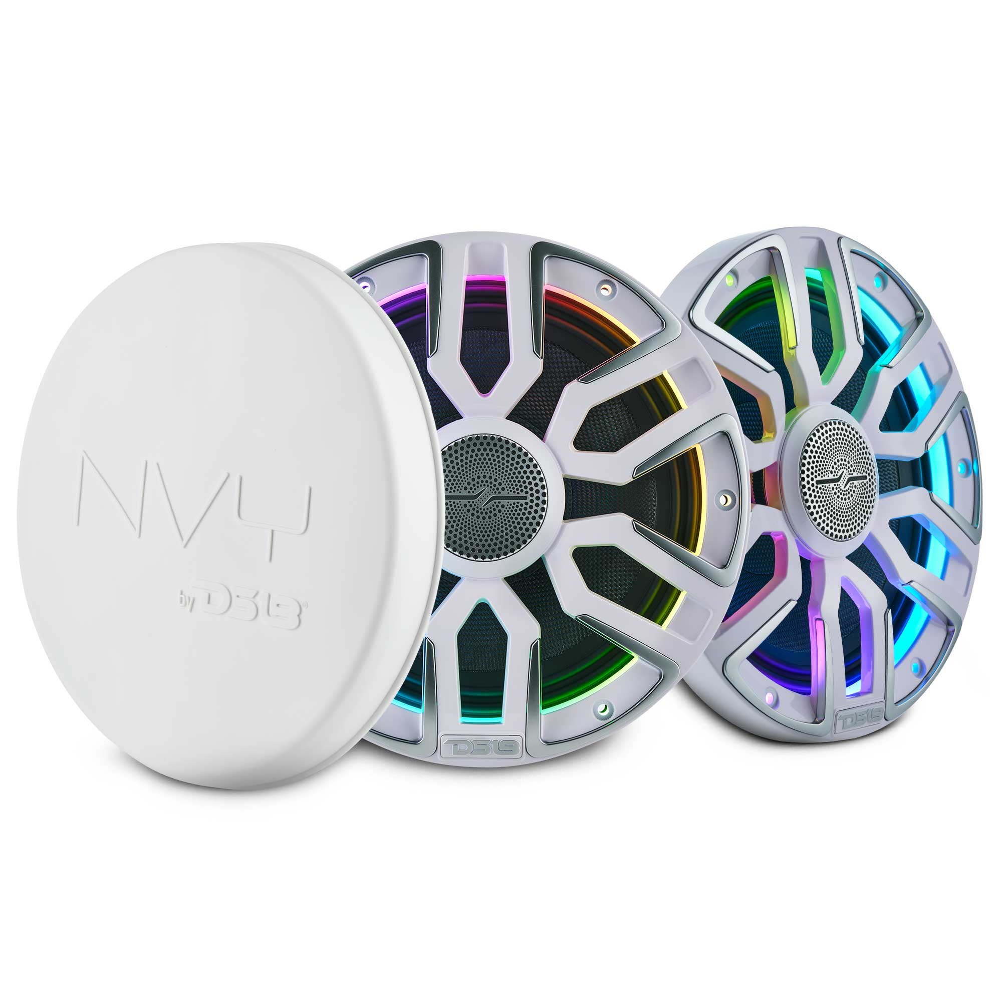 DS18 NVY-M8 8" Marine Coaxial Speakers - White