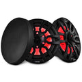 DS18 NXL-10/BK 10" 2-Way Marine Coaxial Speakers w/ RGB LED (Black) (Pair)